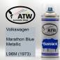 Preview: Volkswagen, Marathon Blue Metallic, L96M (1973): 400ml Sprühdose, von ATW Autoteile West.